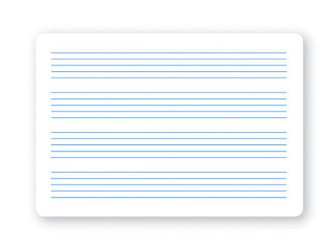 11 x 16 Music Staff Dry Erase Board Pack of 24