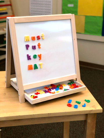 Double Sided Magnetic Table Top Easel