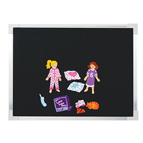 18 x 24 Aluminum Framed Activity Board Flannel/Magnetic