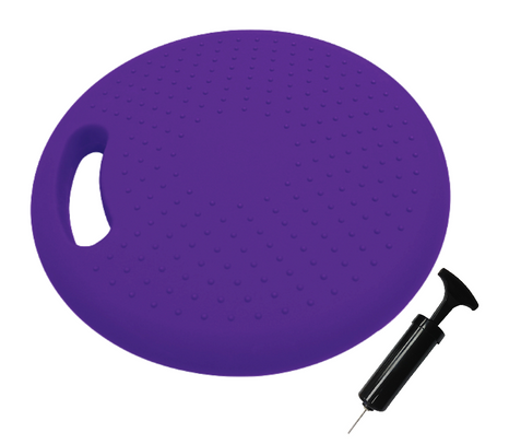 Active Wiggle Cushion with Handle 33cm Purple