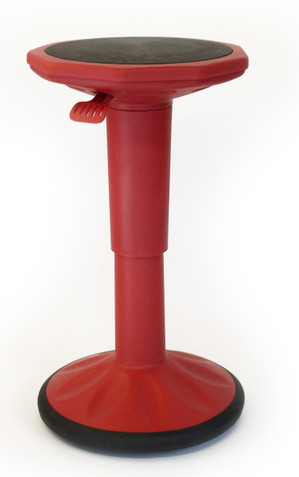 Height Adjustable Wobble Stool - Red