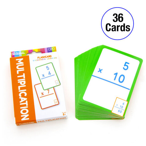 Multiplication Flash Cards (36/Pack) 24 Pack 