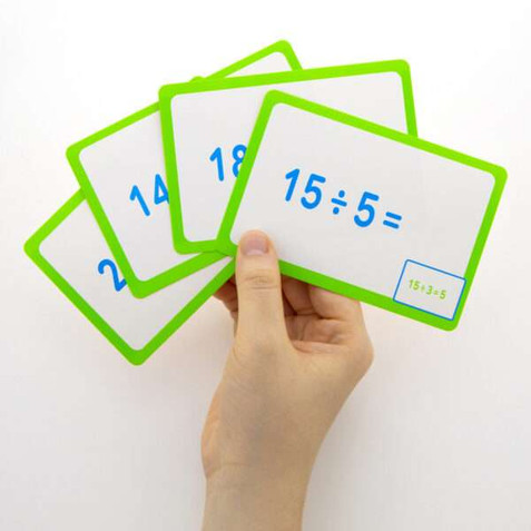 Bendon Division Flash Cards - 36 Count, Educational Math Cards For Kids Learning Division