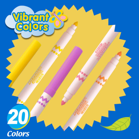 20 Color Super Tip Washable Markers 12 Pack