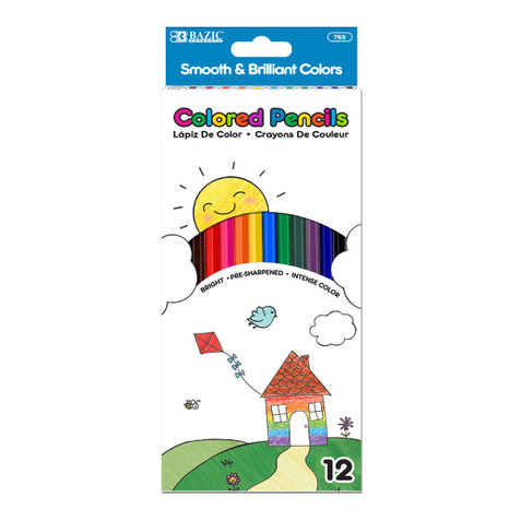 12 Colored Pencils 24 Pack 