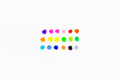 12 Color Washable Fiber Tip Pen 24 Pack 