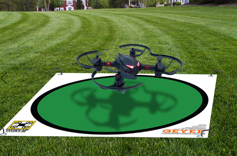 Drone Target Pad, Color Target Dot, Green (Various Sizes and Substrates)