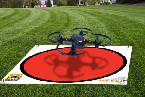 Drone Target Mat, Color Target, Red (Various Sizes and Substrates)