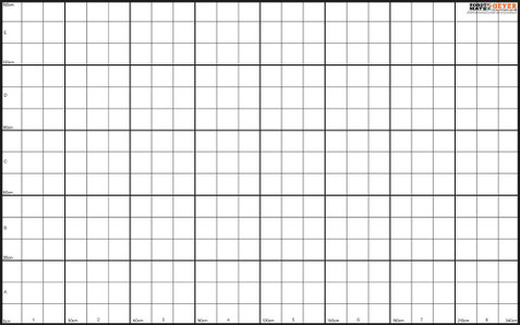 Wonder League Robotics Competition Grid Mat with 30cm and 10cm grid, 150cm x 240cm 199705