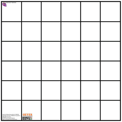 Code & Go Robot Mouse Mat, 30.5" x 30.5", 12.5 cm grid