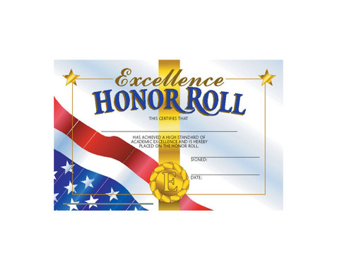 Honor Roll Mini Certificate - Pack of 25 - 220794