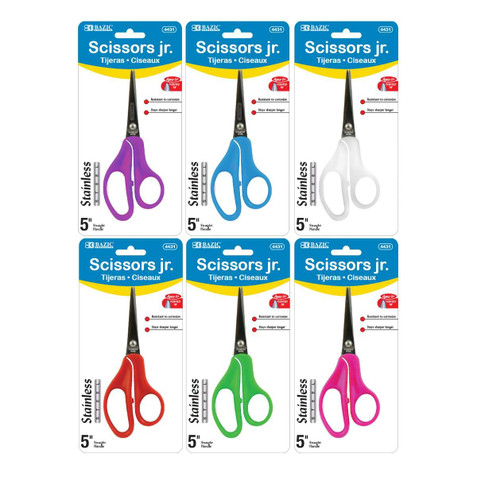 5" Pointed Tip School Scissors 24 Packs - 224194 224194