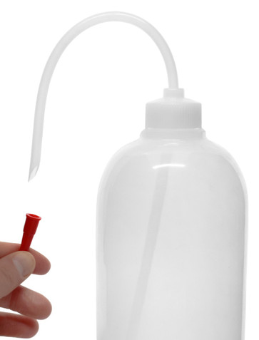 Economy Wash Bottle, 1000ml - Polyethylene - Flexible Delivery Tube - 224770