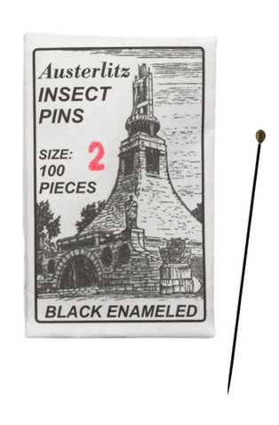 Premium Insect Entomology Dissection Pins, Size 2, Museum Grade, Pack of 100 - 225006