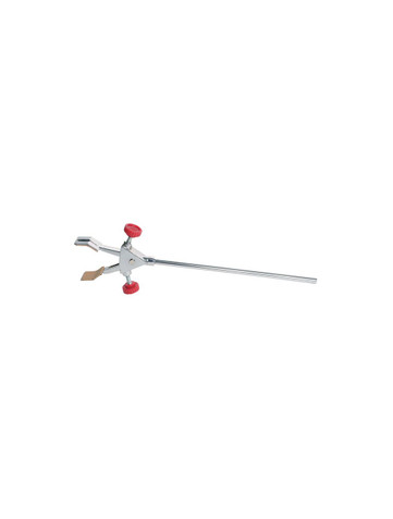 2-PRONG BURETTE CLAMP WITH EXTENSION ROD, CORK COATED GRIPS