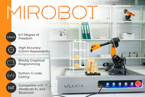 WLkata Mirobot Education Kit - Desktop 6-Axis Robotic Arm | Geyer
