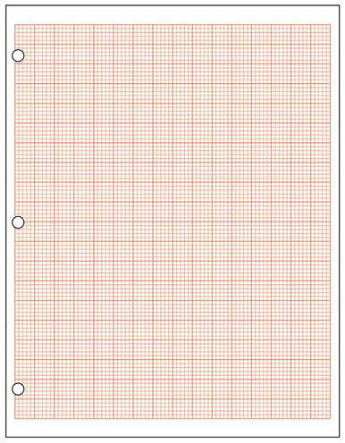 Decimal Graph Paper, 1/10" - Red - 500 Sheet Ream | Geyer Instructional ...