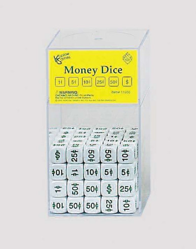 Money Dice - 100/BG 16mm | Geyer Instructional Products