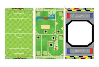 Robotics Mat Set: Sports Pack, 3 Mats Plus Game Pieces | Geyer