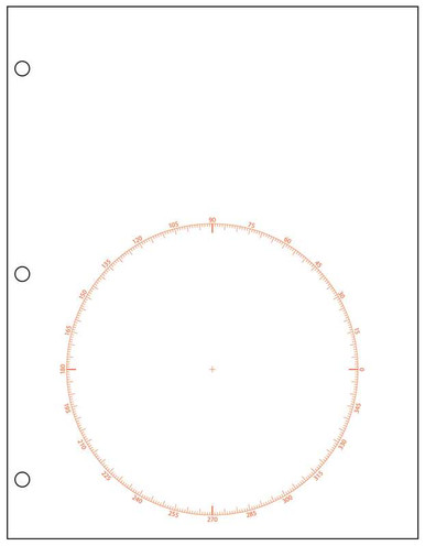 Circle Graph Paper - Red - 500 Sheet Ream - 150207 | Geyer ...