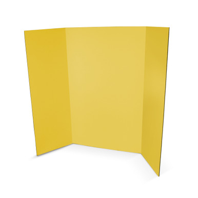 Yellow Display Floder 36x48 1-Ply Yellow Project Board: Bright Display for Presentations
