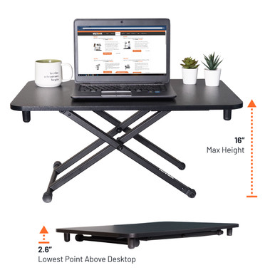 High Rise Adjustable Sit-Stand Laptop Desk Riser