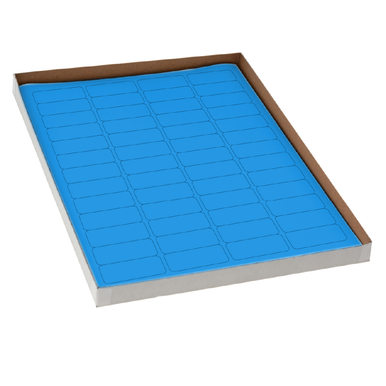 Cryogenic Blue Label Sheets for 43 x 19mm Cryovials, 20 Sheets