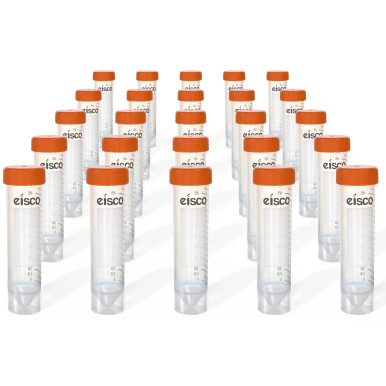 Eisco Labs: Pack of 25, 50ml Sterile Centrifuge Tubes, Polypropylene ...