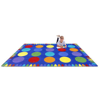 Colorful Crayon Circles 7'8