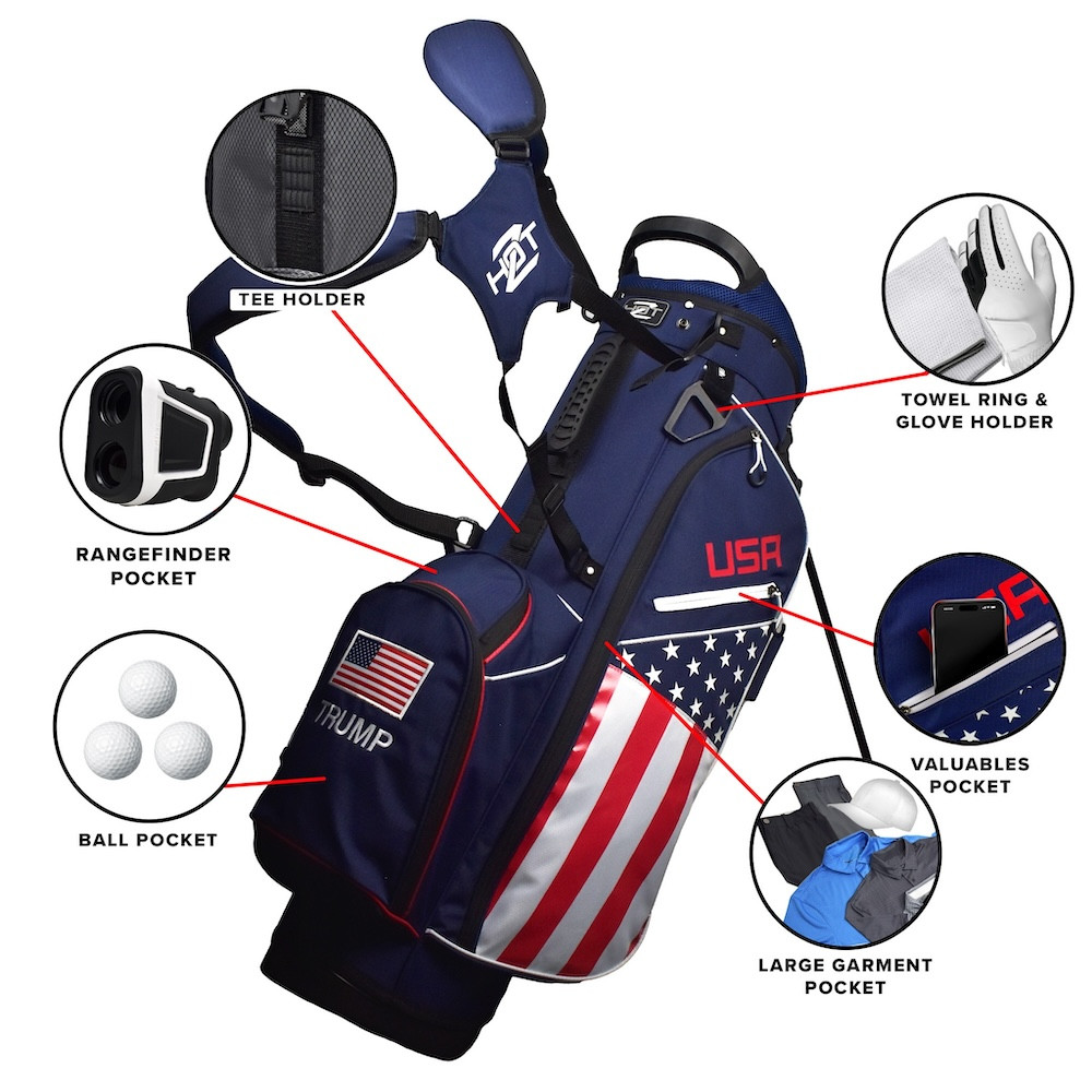 Hot-Z Golf USA TRUMP Stand Bag | GolfBags.com