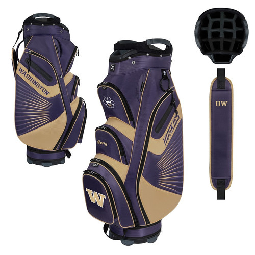 Team Effort Golf NCAA The Bucket II Cooler Washington Huskies Cart Bag - Image 1