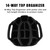 Hot-Z Golf USA Black Flag Cart Bag - Image 3