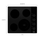 Whirlpool® Table de cuisson électrique compacte en vitrocéramique - 24 po WCE55US4HB