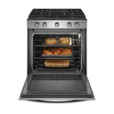 Whirlpool® Cuisinière au gaz intelligente à commandes frontales avec grilles en fonte à charnière EZ-2-LiftTM - 5.8 pi cu WEG750H0HZ