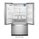 Whirlpool® Réfrigérateur à portes françaises - 36 po - 27 pi cu WRF757SDHZ
