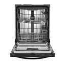 Whirlpool® Lave-vaisselle affleurant aux armoires en noir avec 3ᵉ panier - 44 dBA WDT550SAPB