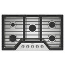 Whirlpool® Table de cuisson au gaz avec cinquième brûleur, 36 po WCGK7036PS