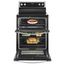 Whirlpool® Cuisinière électrique à four double avec convection véritable - 6.7 pi cu YWGE745C0FS