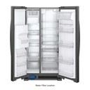 Whirlpool® Réfrigérateur côte à côte - 36 po - 25 pi cu WRS325SDHB