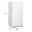 Congélateur vertical Whirlpool® de 16 pi³ avec commandes de température électroniques WZF34X16DW