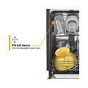 Whirlpool® Lave-vaisselle compact à cuve en acier inoxydable WDPS5118PW