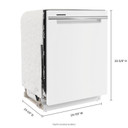 Whirlpool® Lave-vaisselle en acier inoxydable avec système de lavage à IA - 24 po - 47 dBA WDTA50SAKW