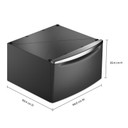 Maytag® Piédestal avec rangement pour laveuse et sécheuse à chargement frontal de 15,5 po XHPC155MBK