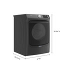 Maytag® Sécheuse électrique avec fonction Extra Power et cycle de séchage rapide, 7.3 pi cu YMED6630MBK