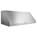 Kitchenaid® Hotte de cuisinière murale de style commercial à classe de moteur de 585 ou 1170 pi cu/min - 48 po KVWC908KSS