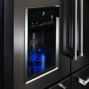 Kitchenaid® Réfrigérateur non encastré à portes multiples avec intérieur platine et fini PrintShieldTM - 25.8 pi cu - 36 po KRMF706EBS
