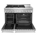 Cuisinière commerciale intelligente au gaz KitchenAid® avec plaque chauffante, 48 po KFGC558JSS