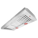 Kitchenaid® Hotte de cuisinière murale de style commercial à classe de moteur de 585 ou 1170 pi cu/min - 48 po KVWC958KSS