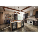 Kitchenaid® Hotte de cuisinière murale de style commercial à classe de moteur de 585 ou 1170 pi cu/min - 48 po KVWC958KSS