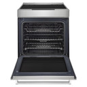 Kitchenaid® Cuisinière à induction et à convection coulissante de 30 pouces avec commandes frontales, 4 brûleurs et friture à air KSIS730PSS